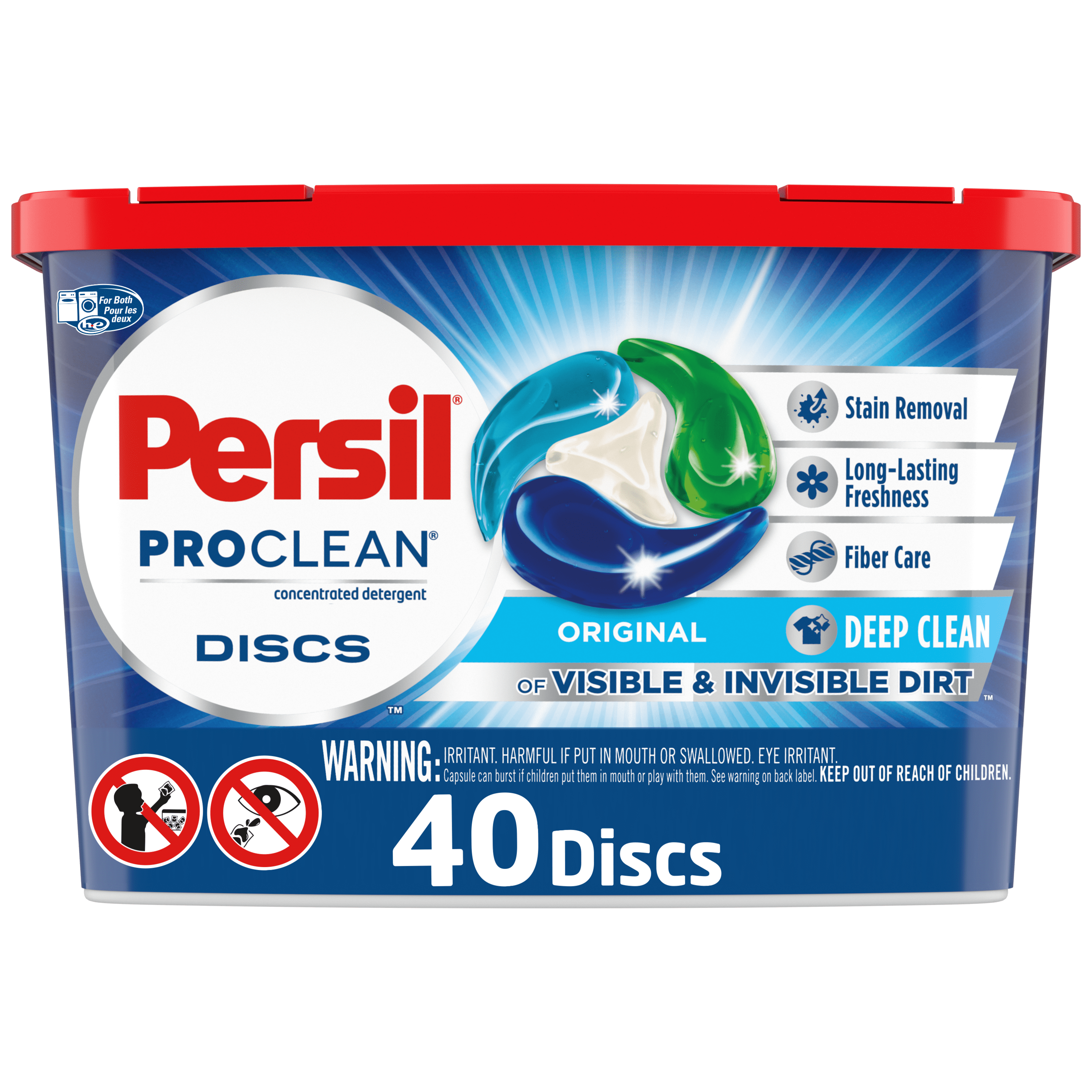 Persil Discs Laundry Detergent Pacs, Original Scent, High Efficiency