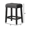 thumbnail image 4 of Best Master Furniture Yosef 24" Wood Counter Stool in Oak (Set of 2), 4 of 5