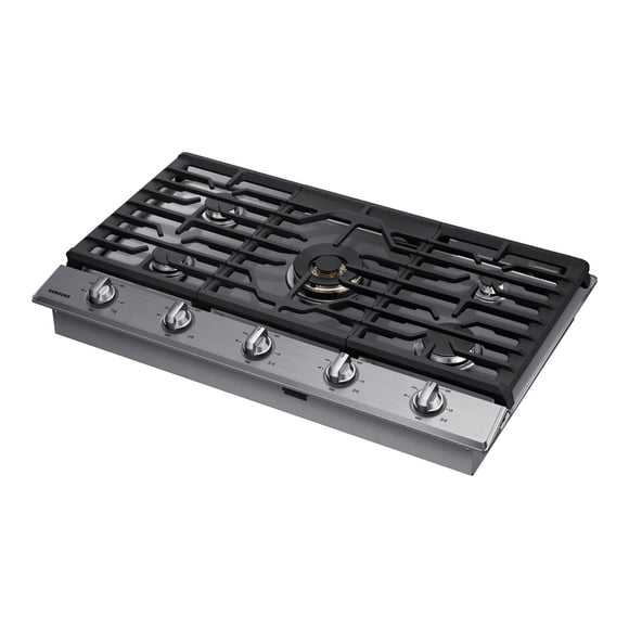 Samsung NA36N7755TS - Gas cooktop - 5 hobs - Niche - width: 33.9 in - depth: 19.1 in - stainless steel