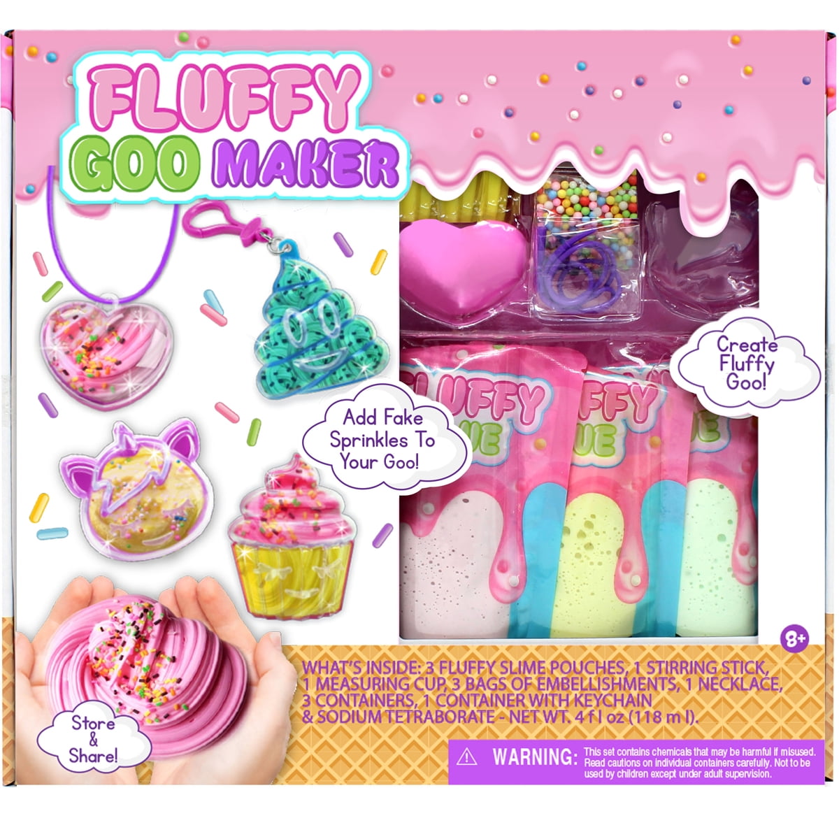 Tobar Make Your Own Glitter Fluffy Slime for Both Girls and Boys Kids for sale online 