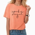 thumbnail image 6 of Towmus Women Plus Size Blouse Graphic Halloween Cute Casual Letter T-Shirt Short Sleeve Funny Top Tees, 6 of 6