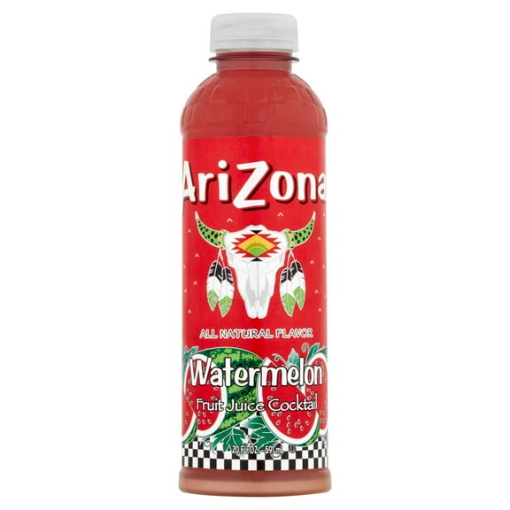 2 Pack - Arizona Watermelon Fruit Juice Cocktail Bottle - 20 Fl. Oz. Package May Vary
