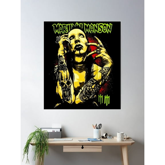 Kna Prints - Marilyn Manson For Home Decor, Living Room, Bedroom, Office, UNFRAMED-8x12