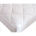 thumbnail image 3 of Continental Bedding Matt-Pad-K Premium Mattress Pad-300 Thread Count-Fitted-Quilted (King), King, White, 3 of 3