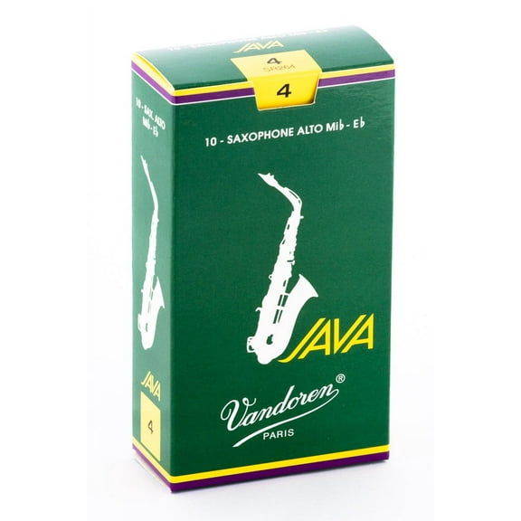 Vandoren Alto Sax Java Reeds Strength #4; Box of 10