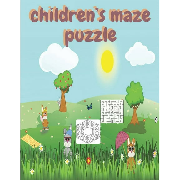 children's maze puzzle: children's activity book Games, puzzles and problem solving Ideal for children ... 3 years old a, (Paperback)