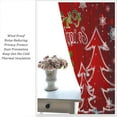 thumbnail image 2 of Red Christmas Snowflakes Curtains, Merry Xmas Holiday Window Treatments for Bedroom New Year Festival Window Drapes for Living Room Kitchen Home Decor W28xL40in(Decor), 2 of 7