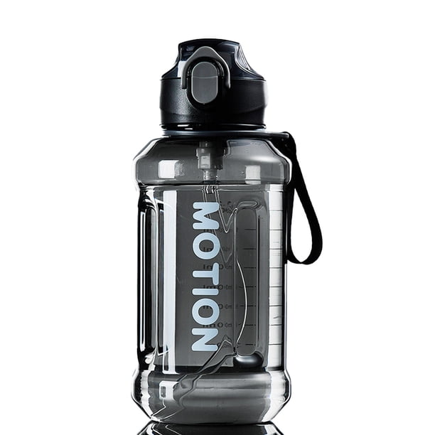 Botella de agua premium con tapa con pajita, Times to Drink, plástico Tritan sin BPA