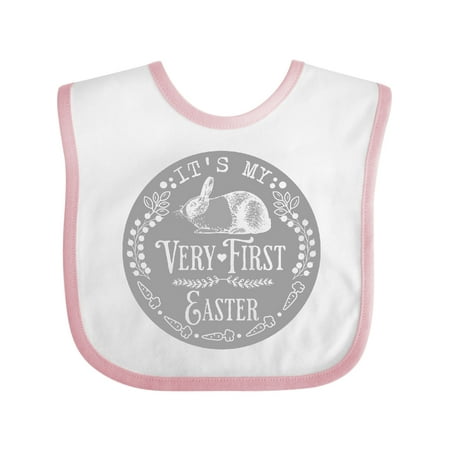 

Inktastic Babys My First Easter Bunny Gift Baby Boy or Baby Girl Bib