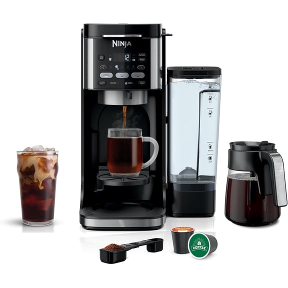 Drip Coffee Maker, DualBrew Pro Hot & Iced, Black, CFP101