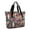 Shiba Inu Dog, variant on Tote Bag for Women - Schnauzer Dog and Flower Floral Shoulder Bag - Large Utility Work Duffle Bag with Zipper Handbag for Travel, Work, Sprots