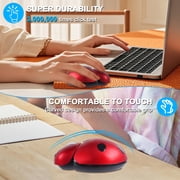 Dpisuuk Wireless Mouse, Cute Animal Ladybug Computer Mouse with USB Receiver, Portable 2.4GHz Optical Mice, Cordlless Mouse for Laptop Desktop PC