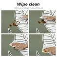 thumbnail image 4 of RUIYC Round Fitted Tablecloth with Flannel Backing Elastic Edge Design Table Cover Waterproof Oil-Proof PVC Table Cloth Stain-Resistant Wipeable for Round Table, 4 of 7