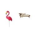 thumbnail image 1 of Estatua de pájaro, figura decorativa para jardín, accesorios para jardín de hadas, escultura de flamenco y sofá en miniatura, sofá cama de madera, bri, 1 of 8
