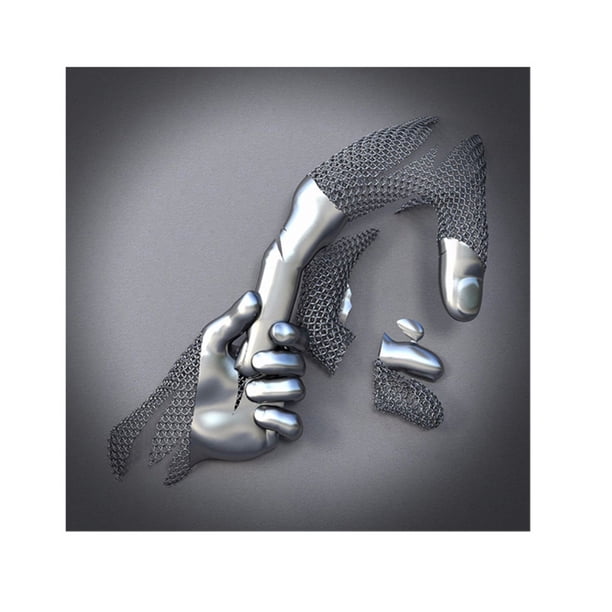 Corazón Arte Moderno Decorativo Metal Figura Estatua Arte Lienzo Pintura Colgante De Pared Sin Marco Decoración De La Habitación Eigraketly HA045134-02