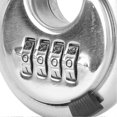 thumbnail image 3 of 4 Digit Combination Disc Padlock with Hardened Steel Shackle Lock for Trailer Garage Storage Unit Sheds, 3 of 5
