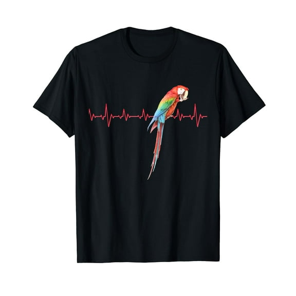 Macaw Heartbeat - Parrot and Macaws Gift T-Shirt