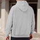 thumbnail image 3 of MHFRRA Sudadera con Capucha Informal con Panel de Cremallera En El Hombro y Llegada de Otoño/Invierno para Gris, 3 of 5