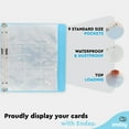 thumbnail image 5 of Enday Plastic Card Sleeves for 3 Ring Binder Sheets Pokemon, Baseball, NBA, MTG Trading Card Sleeve Pages (25 Piece), 5 of 7