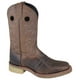 Smoky Mountain Hommes Landon 11" Marron Huile Détresse/brun Crépitement Cuir Cowboy Boot – image 1 sur 2
