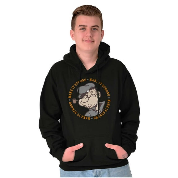 Popeye Sailor Make It Strong Quote Hoodie Sweatshirt Women Men Brisco Brands S