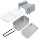 thumbnail image 5 of EeaseMX 1 juego/3 piezas de lonchera para acampar al aire libre, kit de horno plegable con rejilla para cocinar al vapor, 5 of 7