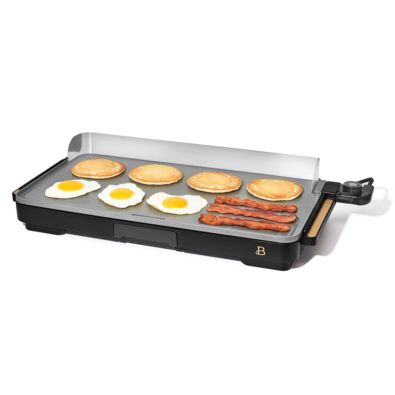 Beautiful XL Electric Griddle, 12" x 22"- Non-Stick by Drew Barrymore, Beau. XL Griddle