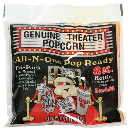 Premium Popcorn 8 Ounce Portion Packs- Bulk Pack of Gourmet Movie Theater Style Popcorn by Superior Popcorn (12
