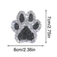 thumbnail image 3 of Rhinestone Paw Stickers For Cars Waterproof Bling Dog Footprint Decals Fun Decorations For Vehicle And Home 2Pcs, 3 of 7