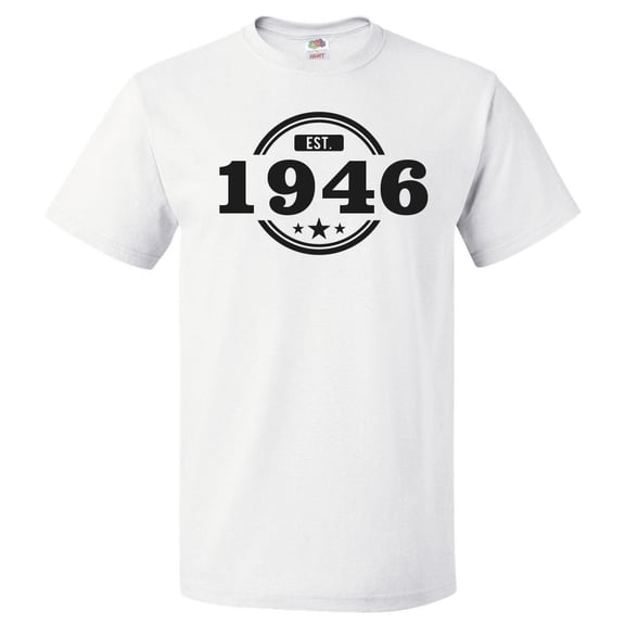 80th Birthday Gift For 80 Year Old Established 1946 T Shirt