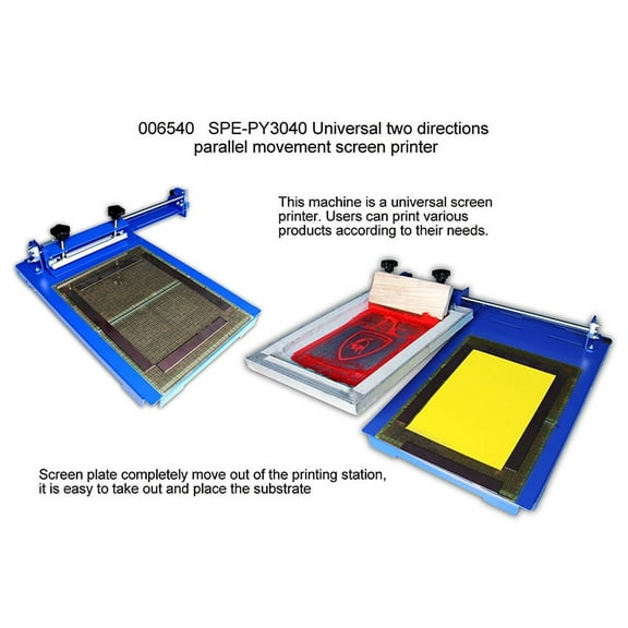 TECHTONGDA One Color Sliding Screen Printer Two Directions Parallel Movement Screen Printer