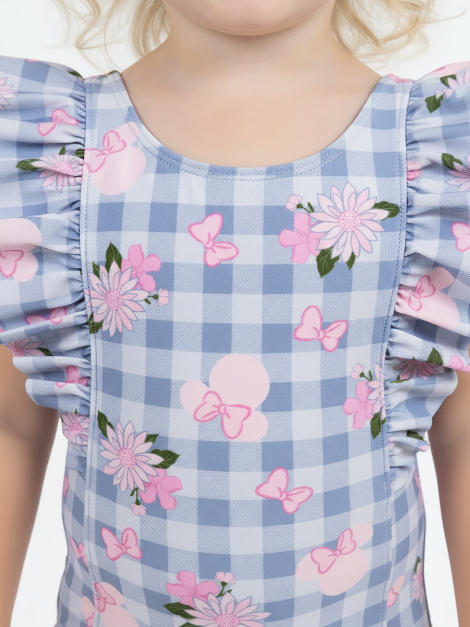 Character Toddler Girl One- Piece Swimsuit with Ruffles, Sizes 12M-5T