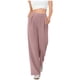 thumbnail image 1 of Amzcrzy Pantalones Vestir Mujer Color Liso S-2XL - Cintura Alta Elástica, Pliegues Frontales, Sin Cremallera, Bolsillos, Para Trabajo Rosa, 1 of 5