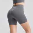 thumbnail image 5 of REALiKUN Women's Biker Shorts with Hidden Scrunch, High Waisted Butt Lifting Gym Workout Yoga Running Shorts Gray L, 5 of 7