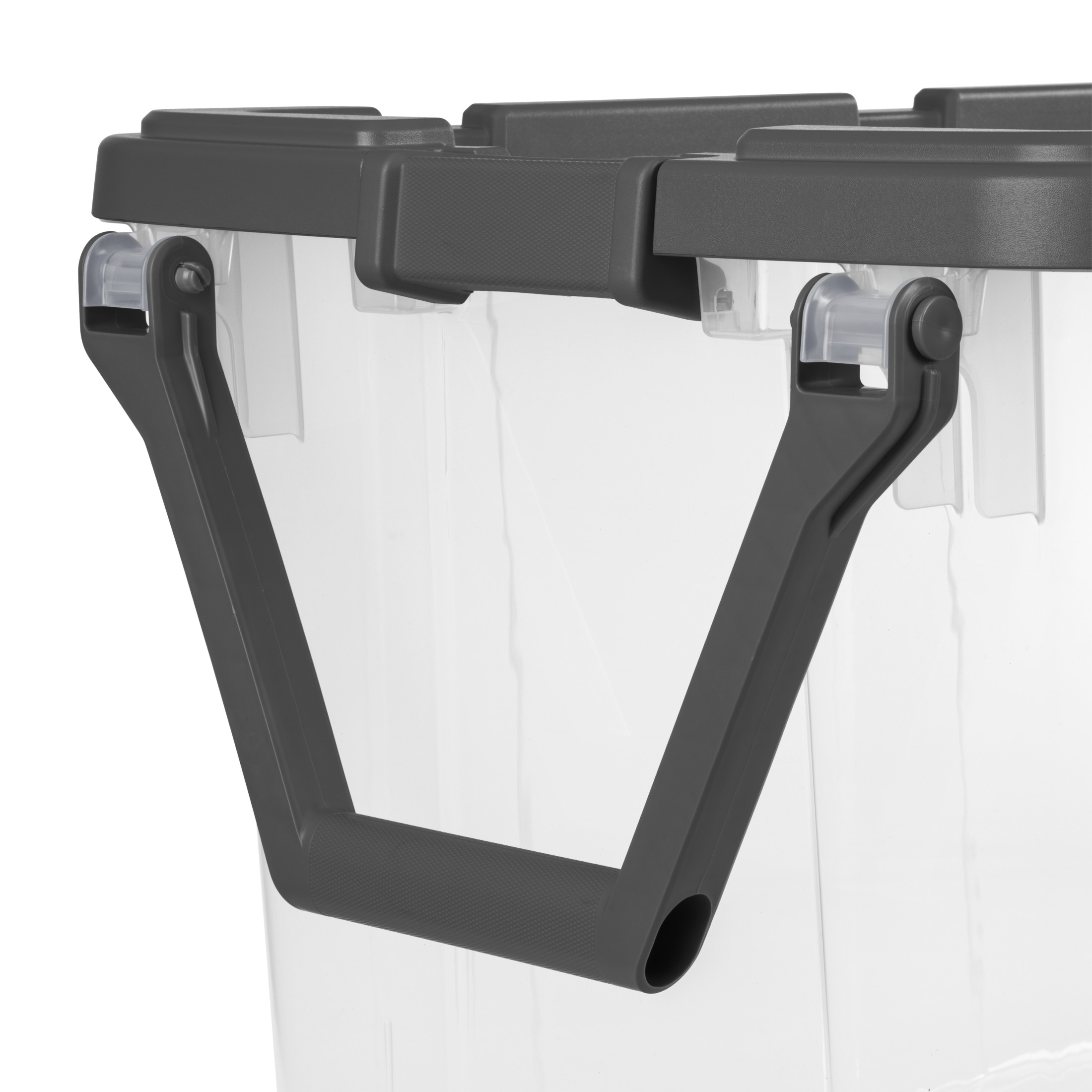 Sterilite 160 Qt Clear Wheeled Storage Bin, Gray photo 7