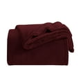 thumbnail image 7 of Twin Size Wine Red Blanket, Throw Twin Soft Flannel Fleece Blankets, All Season Lightweight Warm Bed Throws, 60 x 80 Inch, 7 of 7