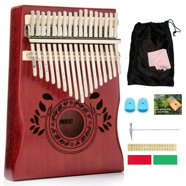 Piano Thumb UNOKKI Kalimba de 17 teclas en caoba con accesorios
