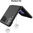 thumbnail image 4 of Case for Samsung Galaxy Z Flip 3 5G 2021, Slim Fit Matte PC Cover Phone Case for Galaxy Z Flip3 - Black, 4 of 7