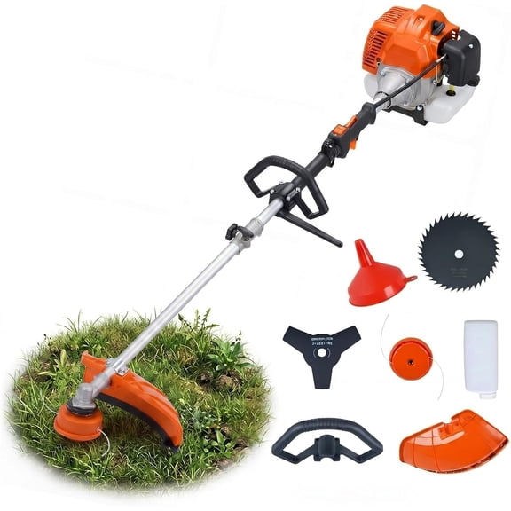 52cc Cordless 3-in-1 Weed Wacker with String Trimmer Brush Cutter and Lawn Mower