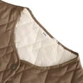 thumbnail image 4 of Shadoumai Womens Puffer Vest Button Down Sleeveless Winter Quilted Jacket Casual Jackets V Neck Coat, 4 of 4