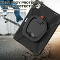 thumbnail image 7 of For iPad Pro 13 inch M5 2025/M4 2024 Case, 360 Rotatable Handle Stand, Shoulder Strap, Drop-Proof Design, Black, 7 of 7