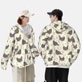 thumbnail image 5 of Picia Chickens And Flowers Women's Men's UPF 50+ Sun Protection Hoodie Shirt Long Sleeve SPF Fishing Outdoor UV Hiking Lightweight Shirts-XX-Large, 5 of 9