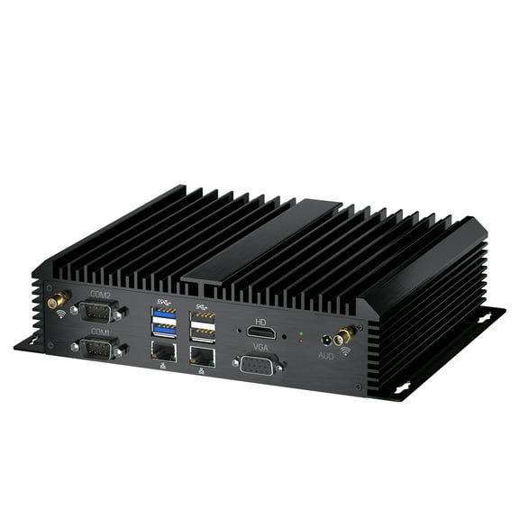 Thdeukoty Fanless Mini PC, Industrial Pc Windows 11 Pro, HTPC i7-1185G7 up to 4.80 GHz, 32G DDR4 RAM 1T SSD/COM/USB 3.0/4K/HDMI/VGA/2.5G LAN/WIFI6/BT 5.2/Full Metal Case/Auto Power On
