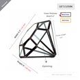 thumbnail image 2 of WGV Black Diamond Geometric Glass Terrarium - 5" Wide x 6" Height, Good quality Terrarium - 1 Pc, 2 of 9