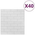 ALmi 3D Wallpaper Bricks Selfadhesive 40 pcs White