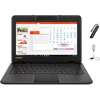 Lenovo 11.6" HD LED Anti-Glare HD Education Laptop, Intel Celeron N3450, up to 2.2GHz, 4GB DDR4, 128GB eMMC, WiFi, Bluetooth, HD Webcam, Windows 10 Pro with Mazepoly Accessories