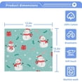 thumbnail image 5 of SKYSONIC Christmas Snowman Washcloths Set of 6, Highly Absorbent Soft Cotton Fingertip Towels for Bathroom, Kitchen, Gym, Spa, Home Decor, 12 x 12 Inch, 5 of 7