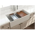 thumbnail image 4 of BOCCHI 1505-014-0120 Contempo Apron Step Rim Fireclay 36" Kitchen Sink Biscuit, 4 of 7