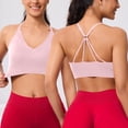 thumbnail image 2 of Timegard Soutiens-gorge de Sport pour Femmes, Bretelles Spaghetti Ajustables, Maintien Élevé, Extensible, Entraînement Course, Sans Armatures, 2 of 5
