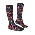 thumbnail image 3 of Balery Dancing Skeletons Floral Garden Fun Novelty Socks Men'S Women'S Crew Socks Funny Crazy Novelty Socks Quirky And Cool Socks, 3 of 9